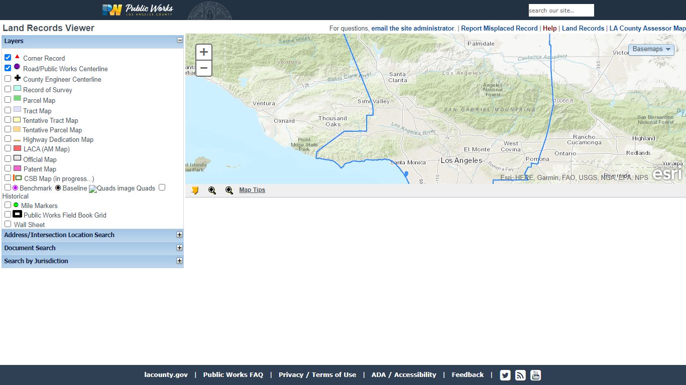 Land Records Information - Los Angeles County, California